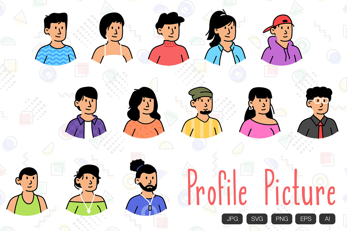 13 Modern Profile Picture, an Object Graphic by vintagio