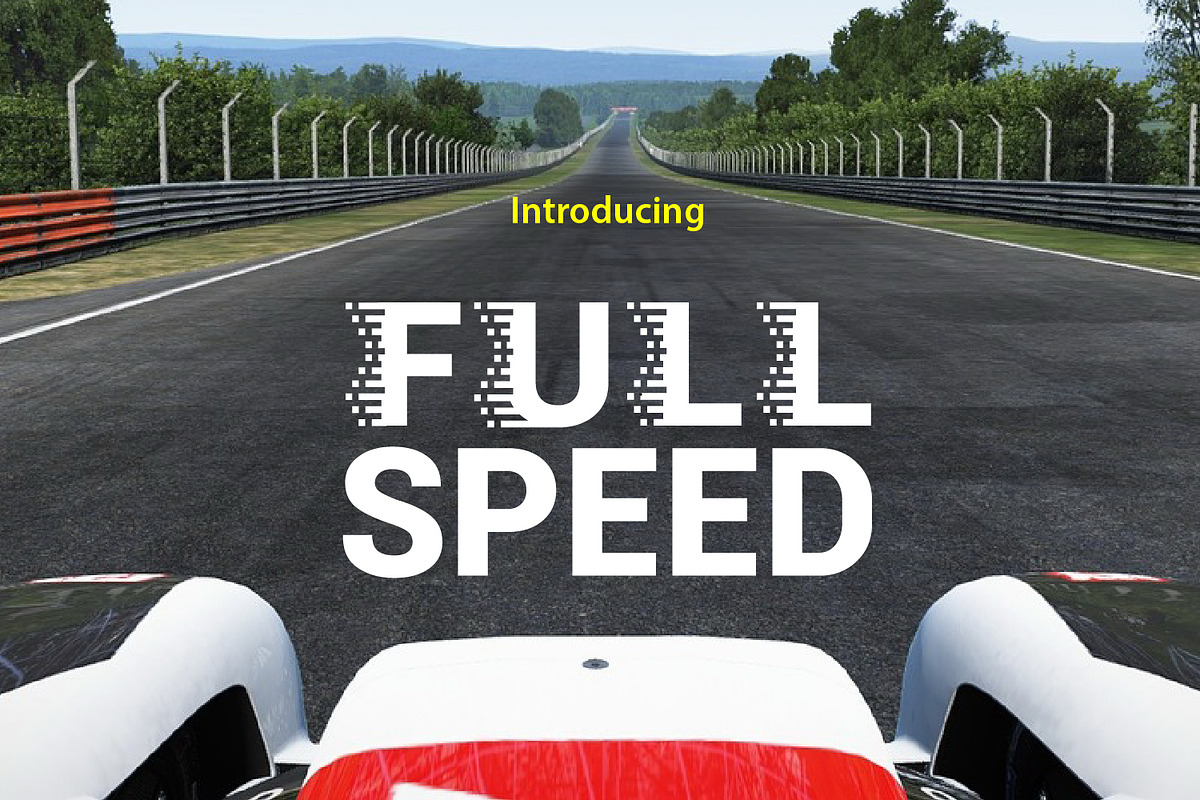 Full Speed, a Font by da_only_aan (Photo 2 of 6)