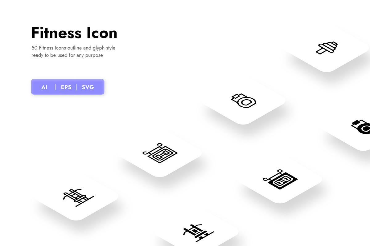 Fitness Icons, a Duotone Icon by HacaStudio (Photo 1 of 3)