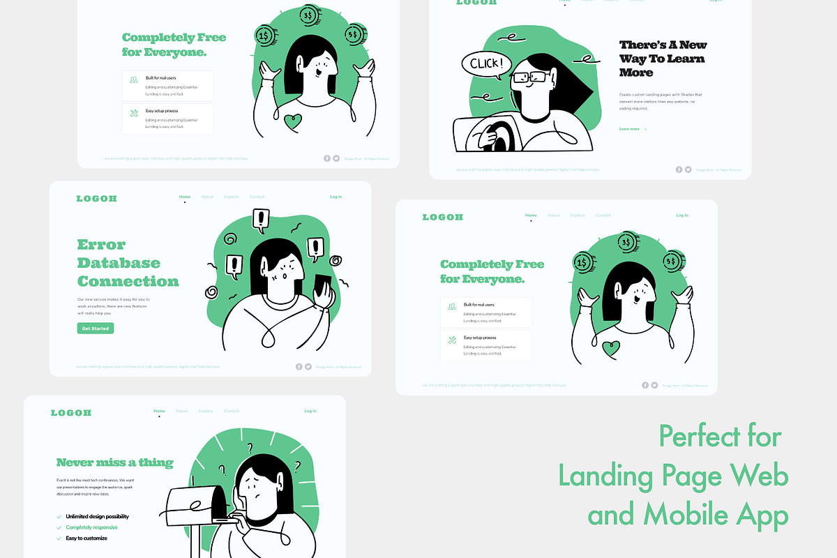 Startups Office Day Illustration, a Templates & Theme by Portocraft (Photo 5 of 6)