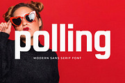 Polling - Modern Sans Serif, a Sans Serif Font by Typeformers (Thumbnail 1 of 5)