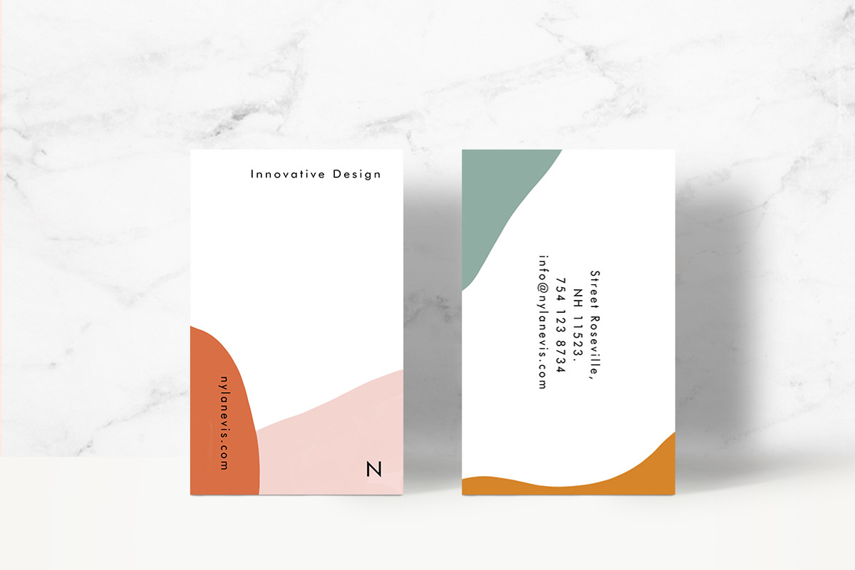 Isla Business Card Template, a Business Card Template by Human-made. Made to feel. (Photo 2 of 3)