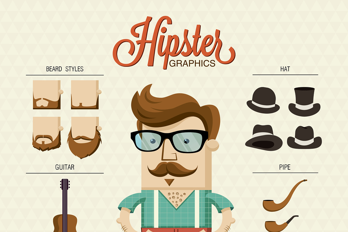 Hipster Character Designs, a Work Illustration by smithytomy (Photo 1 of 5)