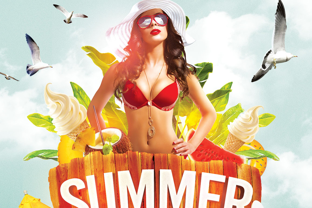 Summer Beach party, a Flyer Template by darkmonarch (Photo 3 of 4)