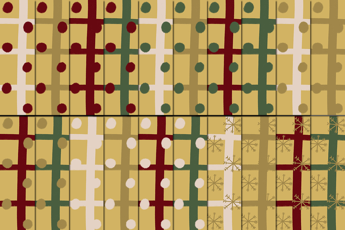 Christmas Pattern Bundle Background, a Pattern Graphic by tchastudio (Photo 8 of 13)