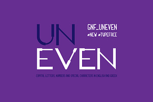 GNF UNEVEN DISPLAY sans serif font