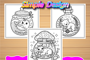 Animal in Jar Bold & Easy Color Book, an Animal Illustration by Design Home (Thumbnail 3 of 5)