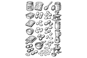 Peanut Butter and Snack Ingredients, an Object Graphic by RT Studio (Thumbnail 1 of 3)