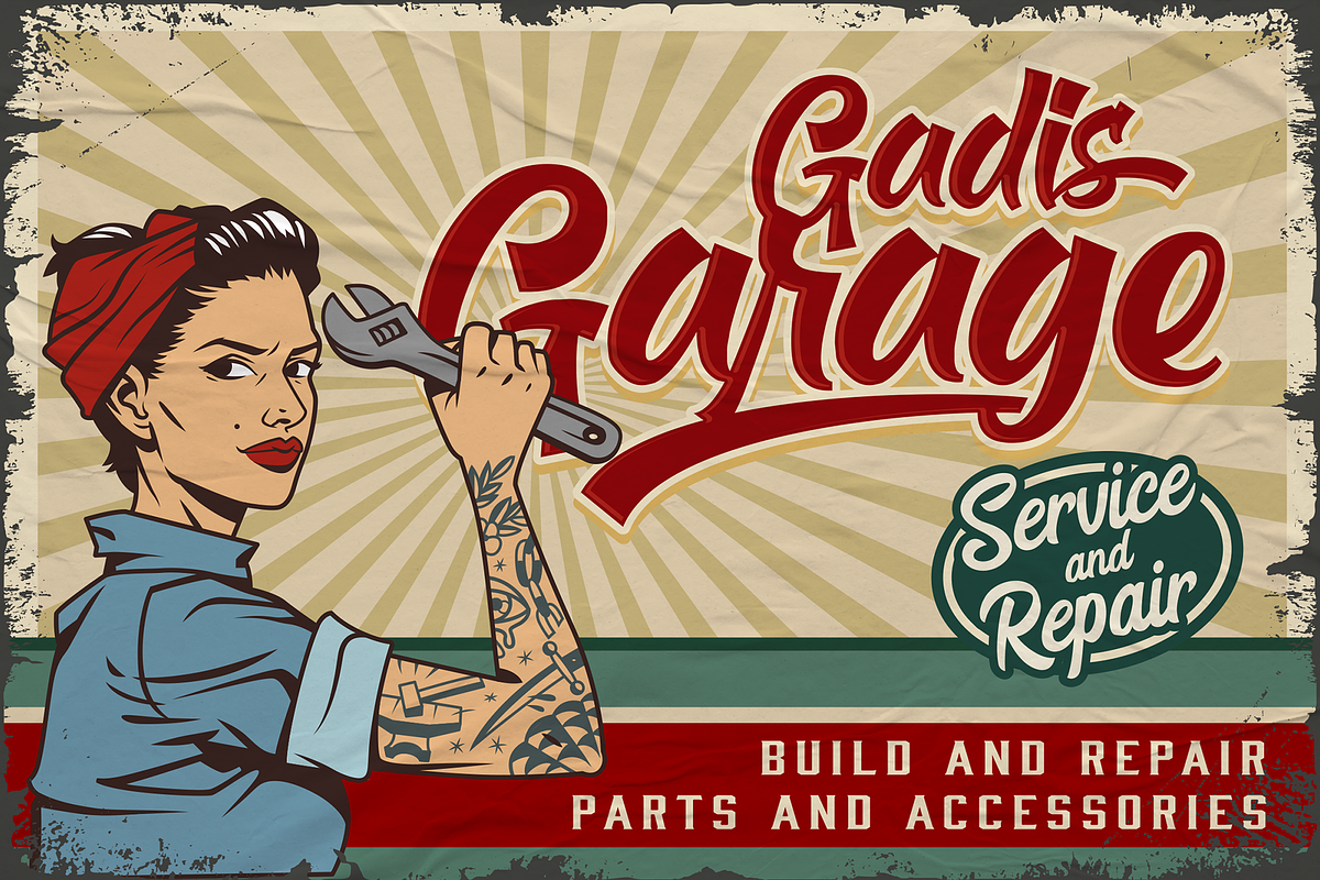 Bigroads Script - Retro Font, a Script Font by figuree studio (Photo 7 of 10)