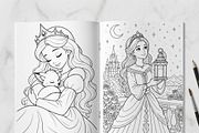 Magical Princess Coloring Book Vol34, a Person Illustration by ikarifq shop (Thumbnail 5 of 7)