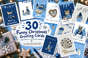 30 Funny Christmas Greeting Cards