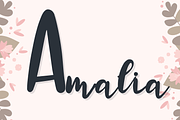 Amalia, a Handwritten Font by nongnuchpolyiam1 (Thumbnail 1 of 8)