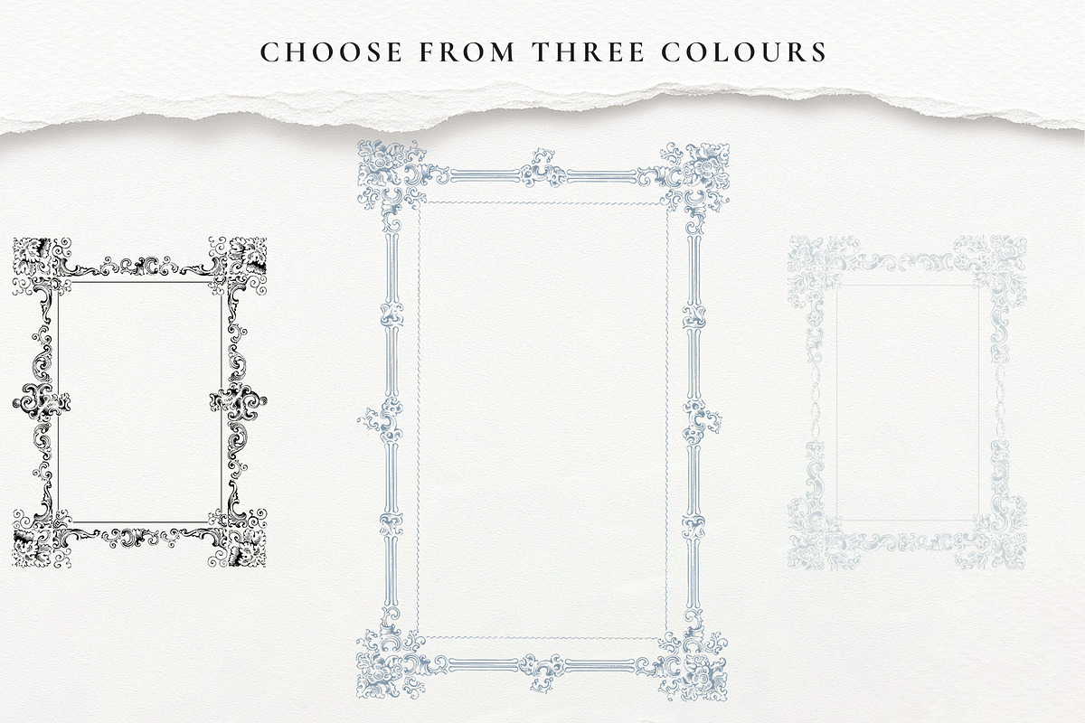 Baroque Border Collection, a Decorative Illustration by AW Studios (Photo 2 of 6)