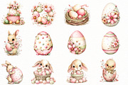 Whimsical Happy Easter Day Clipart, an Illustration by Designworld (Thumbnail 4 of 8)
