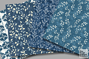 Blue Distressed Cottagecore Shabby, a Pattern Graphic by Fine Purple Elephant (Thumbnail 3 of 5)
