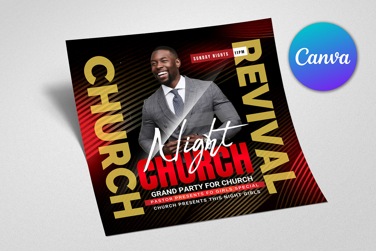 Church Flyer | Canva Flyers preview 2