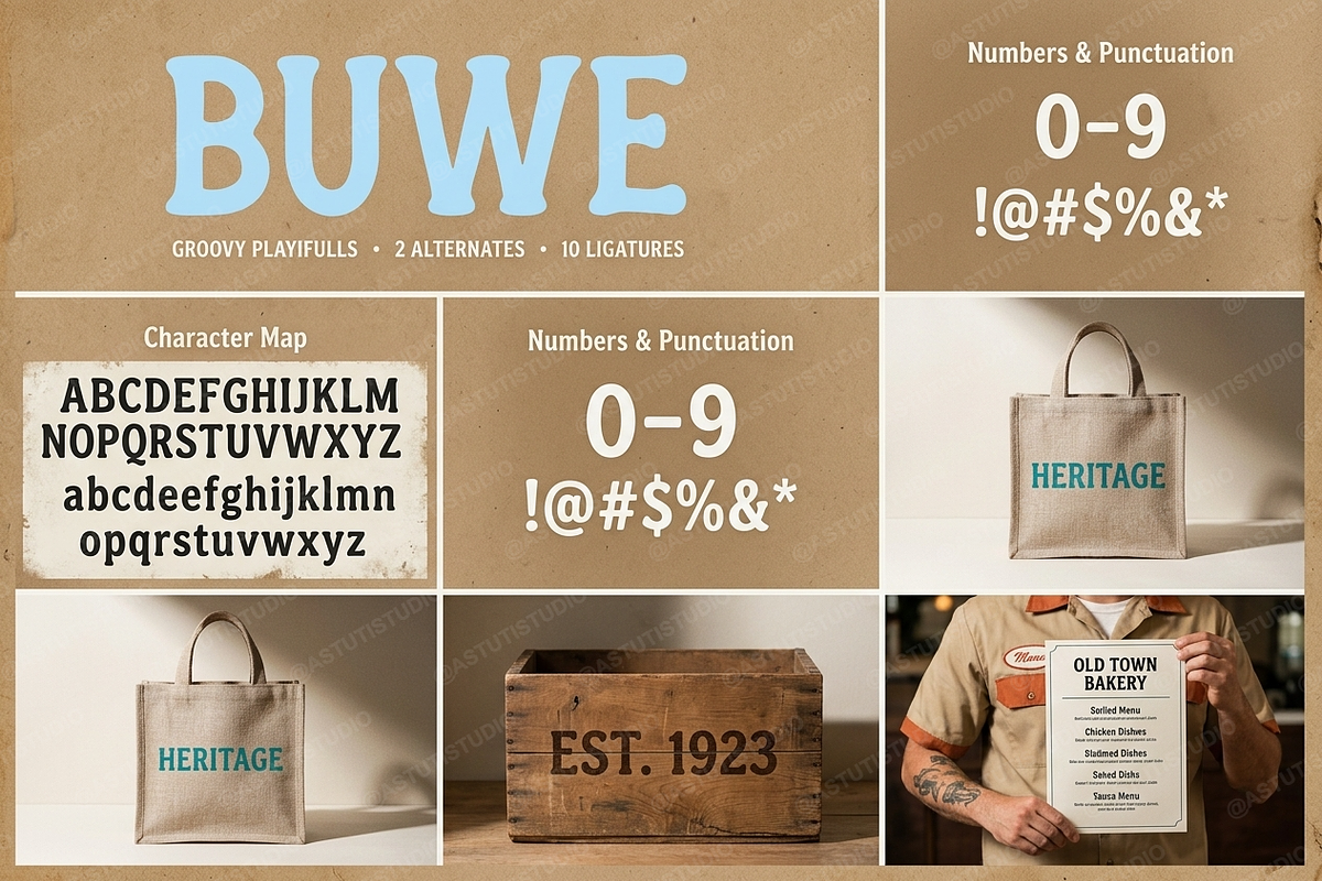 Buwe - Elegant Display Serif, a Sans Serif Font by Astuti Studio (Photo 13 of 26)