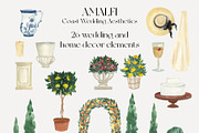 Amalfi Coast Mediterranean Wedding, a Decorative Illustration by Catch the Dream Art (Thumbnail 11 of 17)