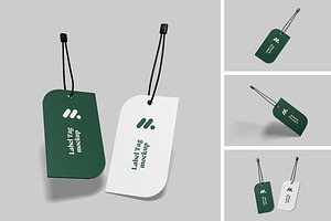 High Quality Label Tag Mockup