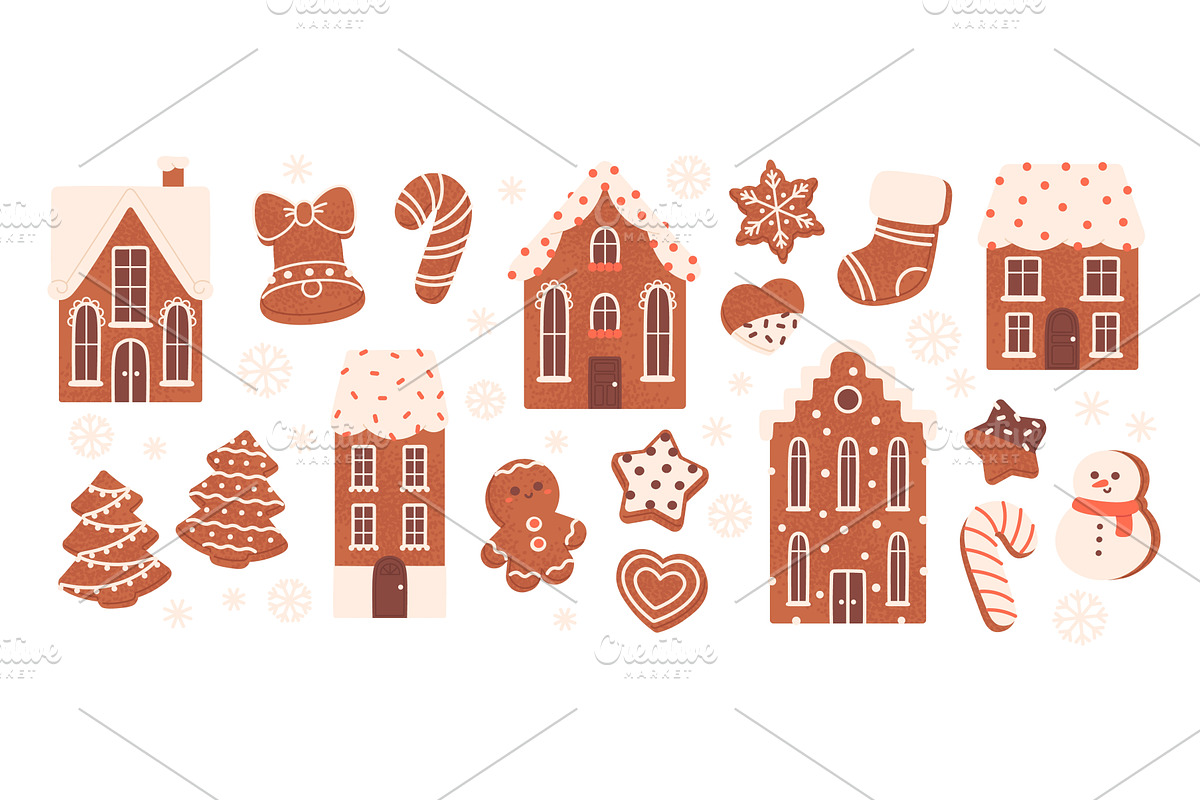 Gingerbread cookies. Christmas sweet, an Object Illustration by LadadikArt