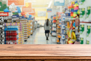 Wooden Table with Blurred Grocery St, a Food & Drink Photo by idea_design (Thumbnail 9 of 9)