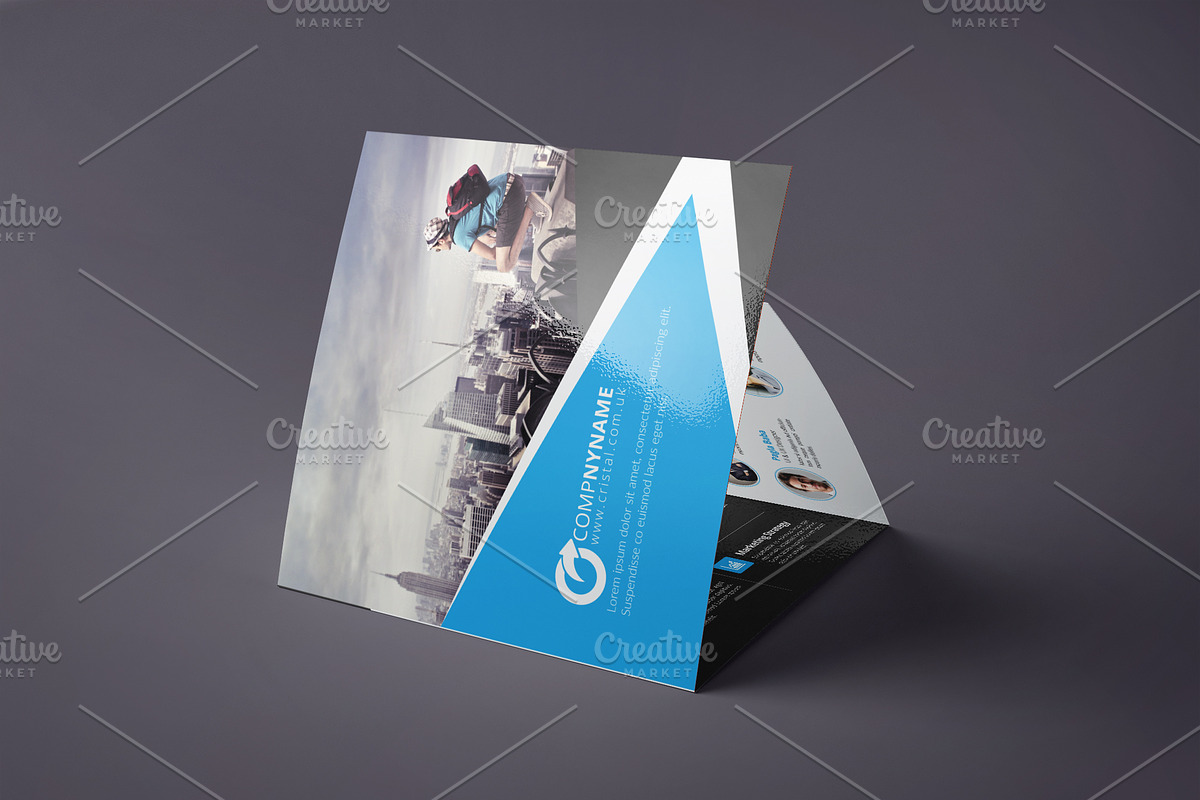 Square Tri Fold Brochure, a Brochure Template by Cristal Pioneer (Photo 4 of 5)