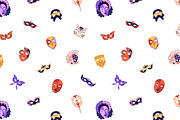 Venetian masquerade, carnival masks, an Object Illustration by PaperTrident (Thumbnail 2 of 3)