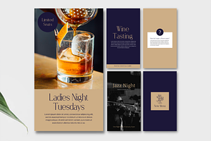 Bar Social Media Story Templates