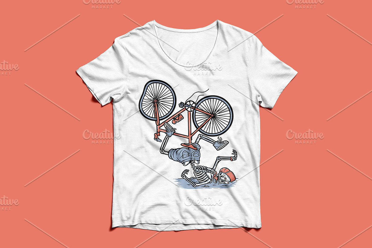 accident while riding a bicycle, a Person Illustration by gunaonedesign (Photo 3 of 4)