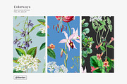 Blue Vintage Botanical Pattern, a Pattern Graphic by likorbut (Thumbnail 5 of 14)