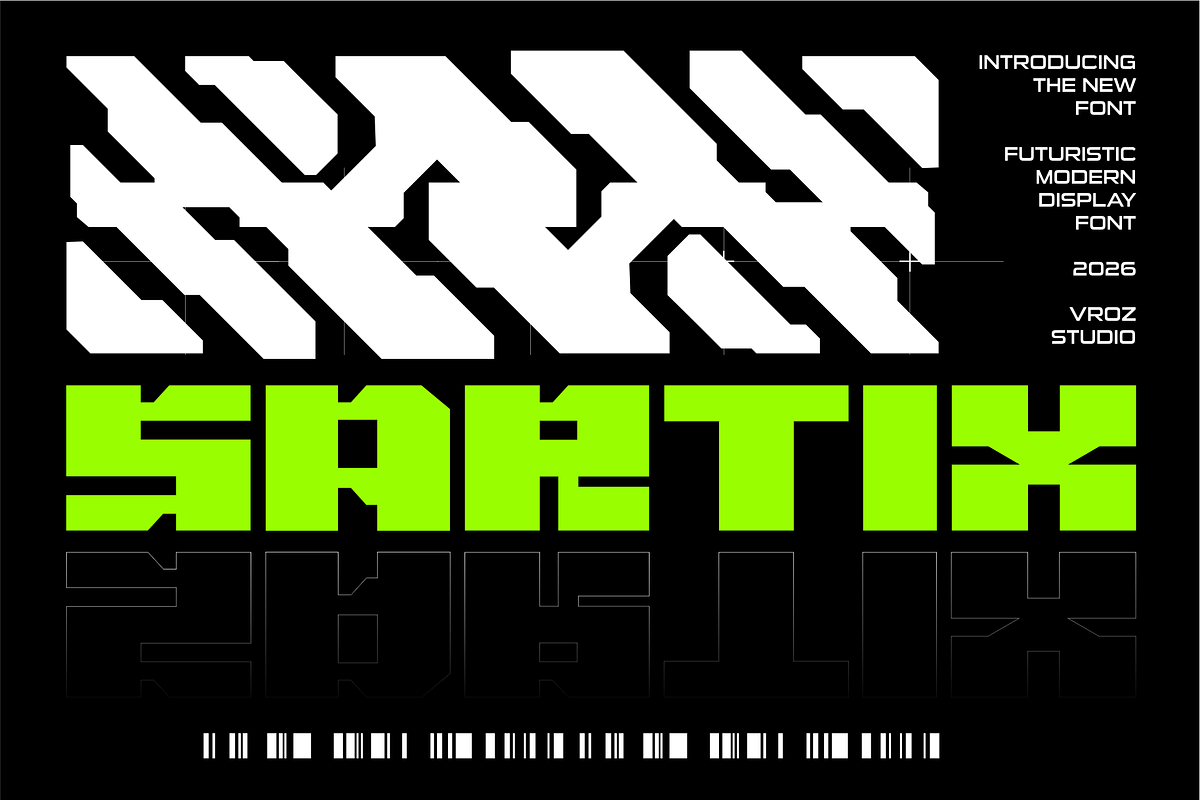 Arken – Modern Futuristic Font, a Font by Vroz Studio (Photo 3 of 8)