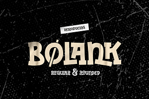 Bolank - Slab Serif Font