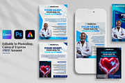 5 Doctor & Medicine Flyer Banners, a Social Media Template by PixelsDesign (Thumbnail 1 of 3)
