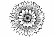 Intricate Mandala Coloring Set, an Illustration by hafijul (Thumbnail 7 of 11)