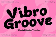 Vibro Groove Font, a Sans Serif Font by Handmadefont (Thumbnail 1 of 17)