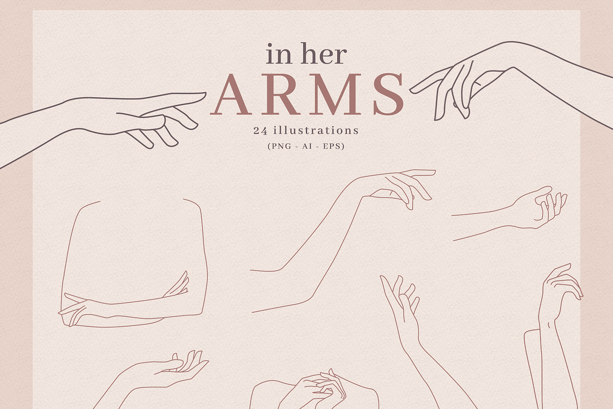 In Her Arms | Feminine Hands & Arms, an Illustration by amber&ink (Photo 2 of 7)