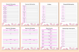 Editable End Of Life Planner Canva