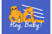 Funny animals drink, party cards set, an Animal Illustration by Good Studio (Thumbnail 2 of 14)