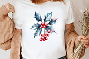 Watercolor Pastel Christmas Clipart, an Illustration by Canvas Craft (Thumbnail 6 of 8)