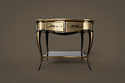 Vintage table, a Furniture 3D Model by Snji | 3D Models (Thumbnail 15 of 18)