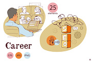 Career, a Person Illustration by Olillia (Thumbnail 7 of 11)