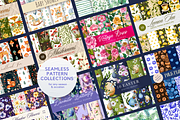 Watercolor Seamless Pattern Bundle, a Seasonal Illustration by Red Ink (Thumbnail 2 of 14)