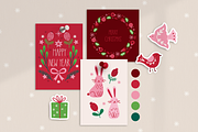 Holiday Forest Kit, a Seasonal Illustration by miumiu (Thumbnail 2 of 15)