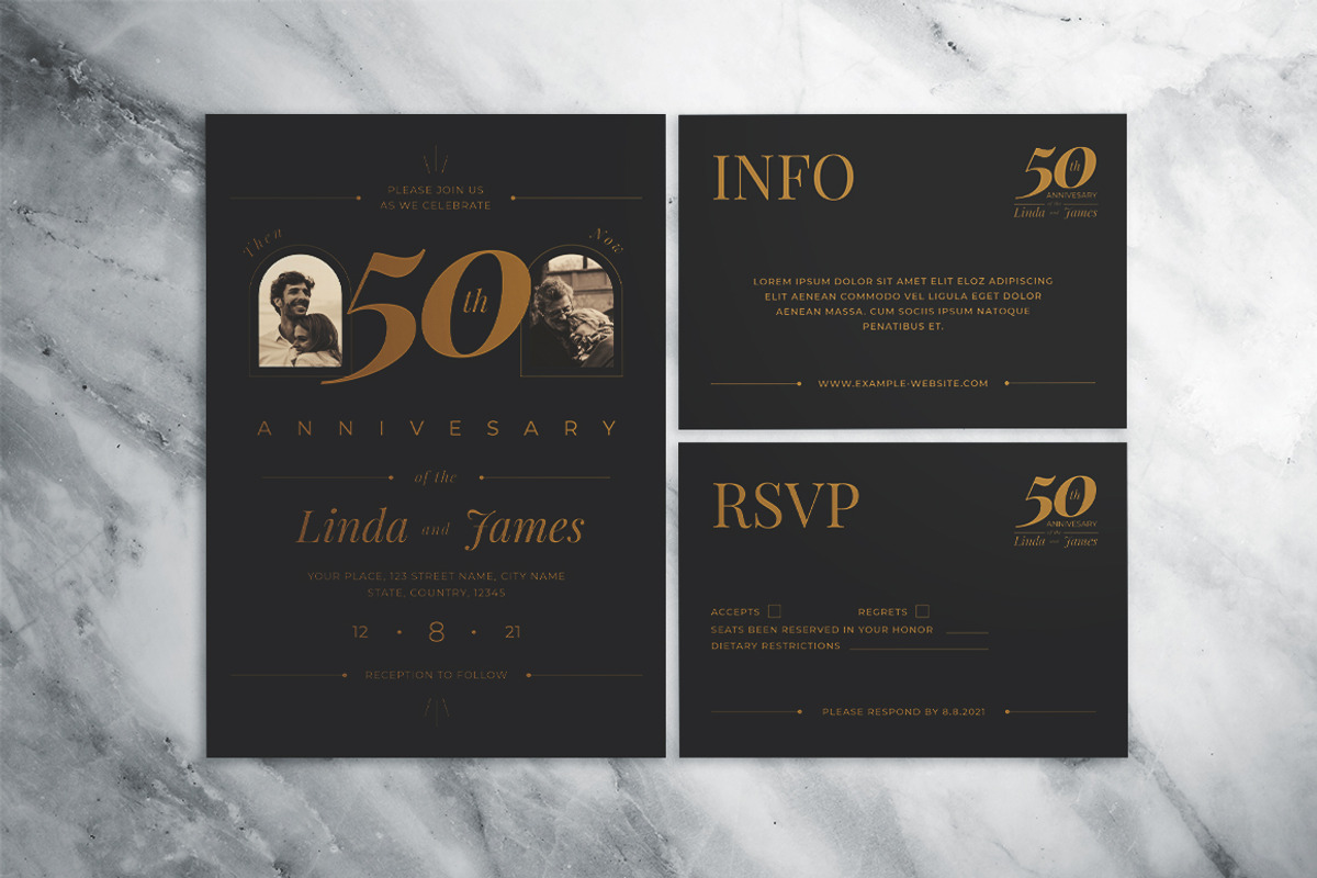 Wedding Anniversary Invitation Suite, an Invitation Template by The Good Store (Photo 1 of 7)