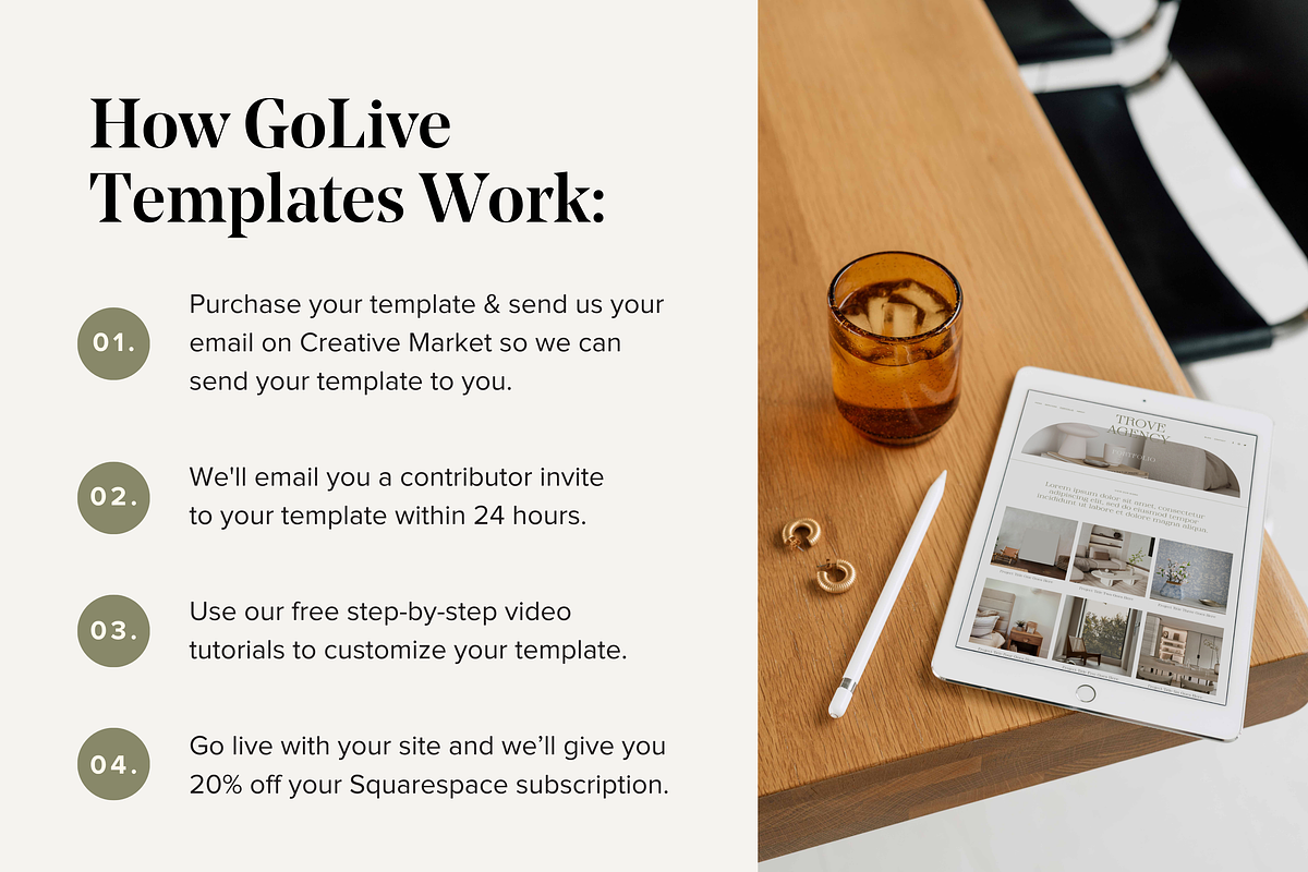 Interior Design Squarespace Website, a Squarespace Template by GoLive Website Templates (Photo 9 of 12)