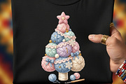 Handmade Yarn Christmas Tree Clipart, a Seasonal Illustration by Tanya Kart (Thumbnail 2 of 10)
