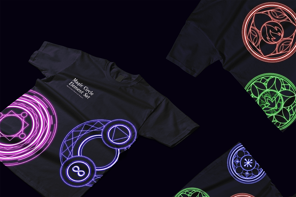 Magic Circle Element Set, a Decorative Illustration by Invisual Studio (Photo 5 of 6)