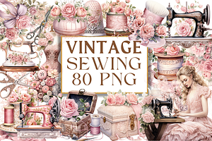 Vintage Sewing Clipart