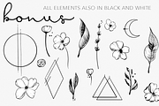 GOLD & BLACK INK BOTANICAL FLORALS, an Illustration by Wooly Pronto (Thumbnail 3 of 9)