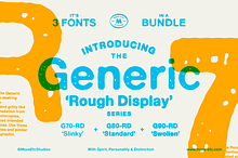 Generic – Rough Display (3 Fonts)